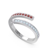 Petite Modern Wrap Pave Prayana Band