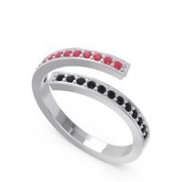 Petite Modern Wrap Pave Prayana Band