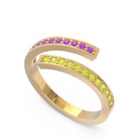Petite Modern Wrap Pave Prayana Band