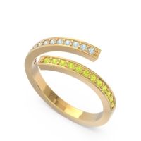Petite Modern Wrap Pave Prayana Band