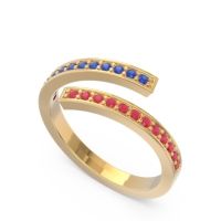 Petite Modern Wrap Pave Prayana Band