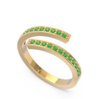 Petite Modern Wrap Pave Prayana Band