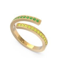 Petite Modern Wrap Pave Prayana Band