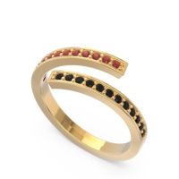 Petite Modern Wrap Pave Prayana Band