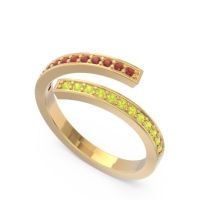 Petite Modern Wrap Pave Prayana Band
