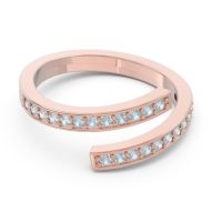 Petite Modern Wrap Pave Prayana Band