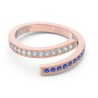 Petite Modern Wrap Pave Prayana Band