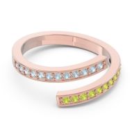 Petite Modern Wrap Pave Prayana Band