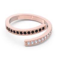 Petite Modern Wrap Pave Prayana Band