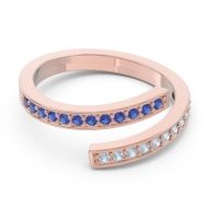 Petite Modern Wrap Pave Prayana Band