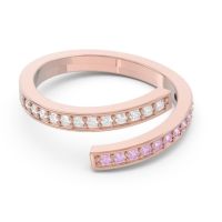 Petite Modern Wrap Pave Prayana Band