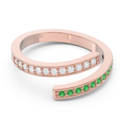 Petite Modern Wrap Pave Prayana Band