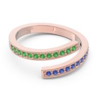 Petite Modern Wrap Pave Prayana Band