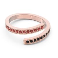 Petite Modern Wrap Pave Prayana Band
