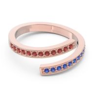 Petite Modern Wrap Pave Prayana Band