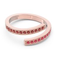 Petite Modern Wrap Pave Prayana Band