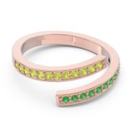 Petite Modern Wrap Pave Prayana Band