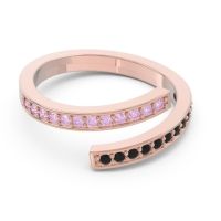 Petite Modern Wrap Pave Prayana Band