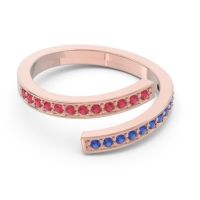 Petite Modern Wrap Pave Prayana Band
