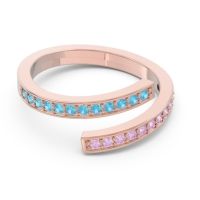 Petite Modern Wrap Pave Prayana Band