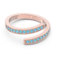 Petite Modern Wrap Pave Prayana Band
