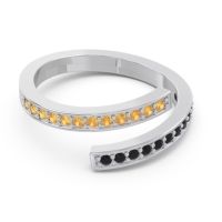 Petite Modern Wrap Pave Prayana Band