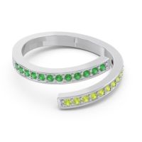 Petite Modern Wrap Pave Prayana Band