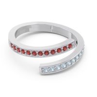 Petite Modern Wrap Pave Prayana Band