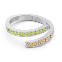 Petite Modern Wrap Pave Prayana Band