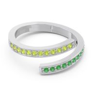 Petite Modern Wrap Pave Prayana Band