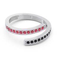 Petite Modern Wrap Pave Prayana Band