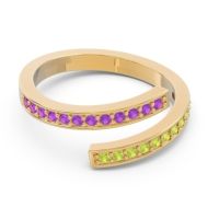 Petite Modern Wrap Pave Prayana Band