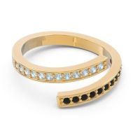 Petite Modern Wrap Pave Prayana Band