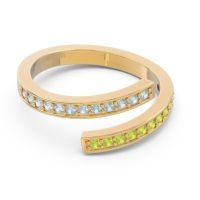 Petite Modern Wrap Pave Prayana Band