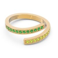 Petite Modern Wrap Pave Prayana Band