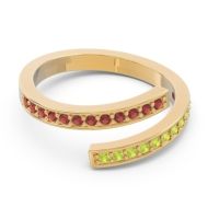 Petite Modern Wrap Pave Prayana Band