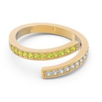 Petite Modern Wrap Pave Prayana Band