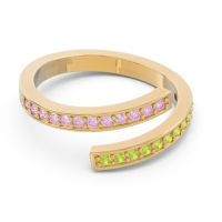 Petite Modern Wrap Pave Prayana Band