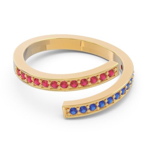 Petite Modern Wrap Pave Prayana Band