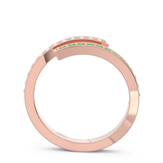 Petite Modern Wrap Pave Prayana Band
