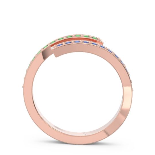 Petite Modern Wrap Pave Prayana Band
