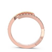 Petite Modern Wrap Pave Prayana Band