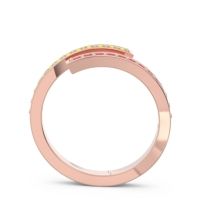 Petite Modern Wrap Pave Prayana Band