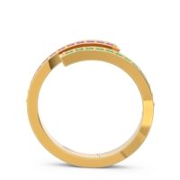 Petite Modern Wrap Pave Prayana Band