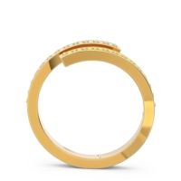 Petite Modern Wrap Pave Prayana Band