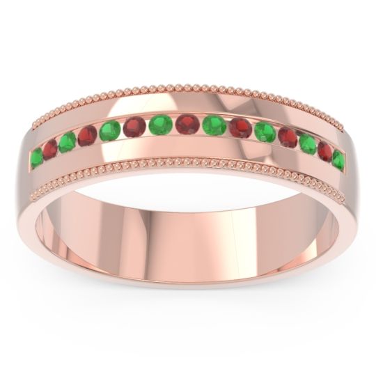 Men's Center Channel Milgrain 6mm Band