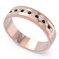 Men's Center Channel Milgrain 6mm Band