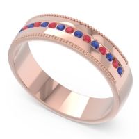 Men's Center Channel Milgrain 6mm Band