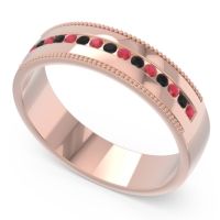 Men's Center Channel Milgrain 6mm Band