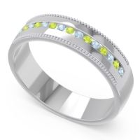 Men's Center Channel Milgrain 6mm Band